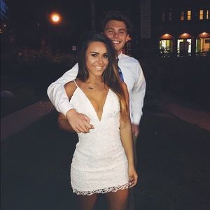 White Formal Short Dress